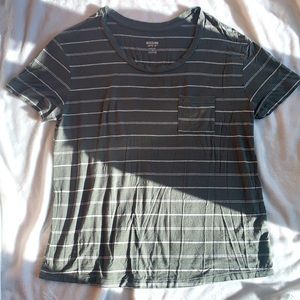 Mossimo green striped shirt women’s small